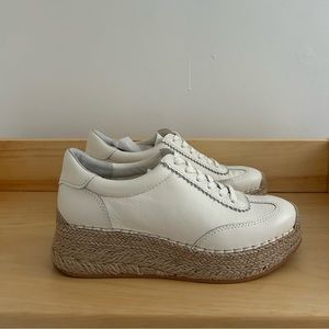Dolce vita white leather sneakers